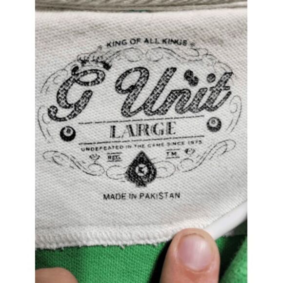 Vintage G-Unit Green Polo‎ #045 - Picture 2 of 4